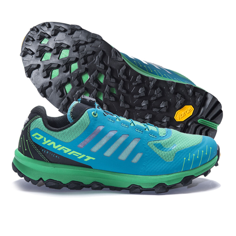 Vibram Sole Dynafit Feline Vertical Pro Mens Running Shoes Green/Blue Australia (NLZ892437)